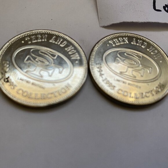 San Francisco 49ers then and now 1994-95 collectable coins 5 of 20 Lot #25 - Picture 3 of 9